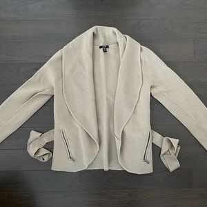Jacob Tan Fabric Blazer with Tie